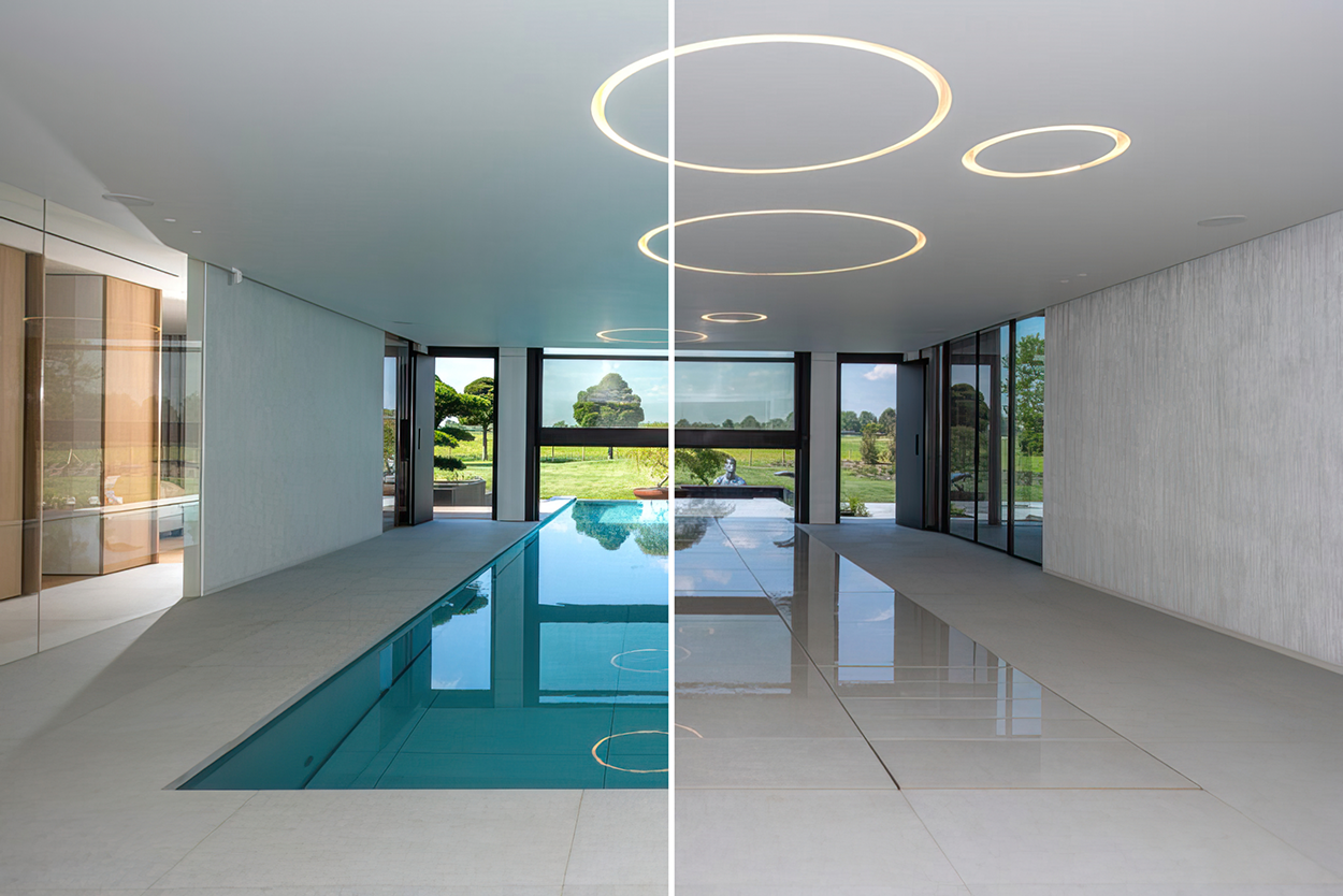 Ontwerp uw huis rond een zwembad: AquaMove, de ultieme zwembad afdekkingsoplossing